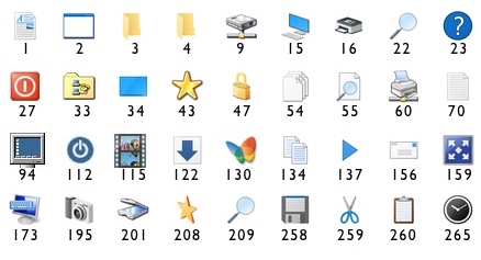 shell32.dll icon samples